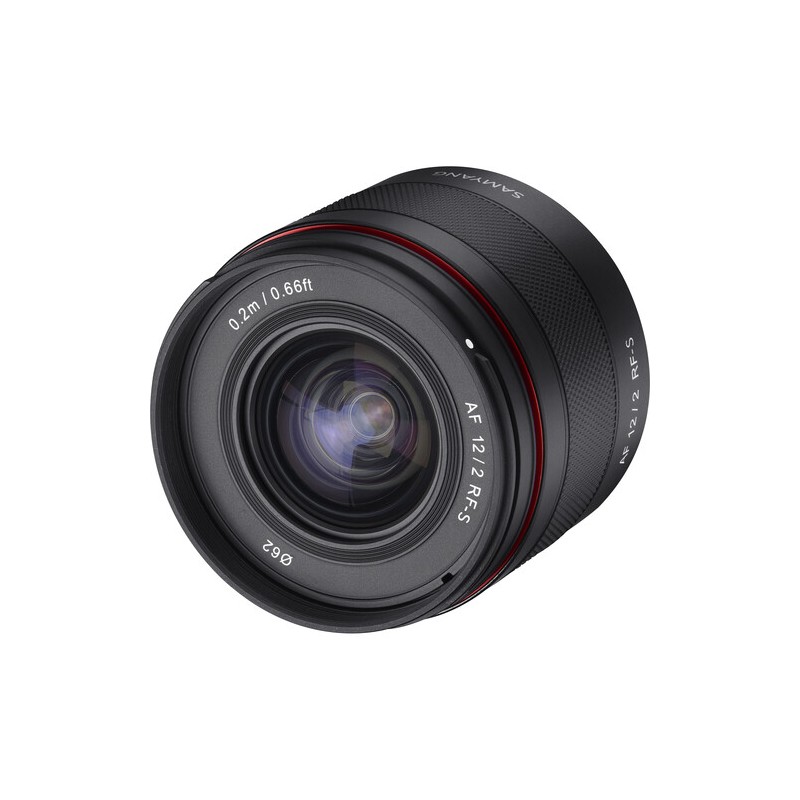 "Samyang AF 12mm f/2 (Canon RF-S) - Koop nu bij Foto-Groep" "Samyang AF 12mm f/2 (Canon RF-S) - Koop nu bij Foto-Groep"