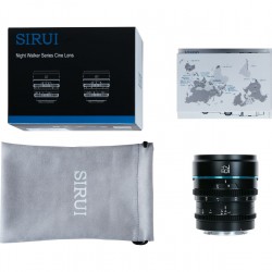 "Sirui Night Walker 75mm T1.2 S35 MF Cine (Canon RF) Zwart - Foto-Groep"