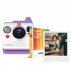 Polaroid Now Gen 3 Purple + Colour Film Bundle (8 Photos)