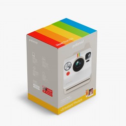 Polaroid Now Gen 3 Pebble White + Colour Film Bundle (8 Photos)