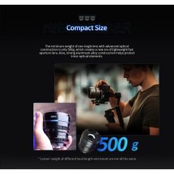 Sirui Night Walker 55mm T1.2 S35 MF Cine Lens (MFT) Zwart - Foto-Groep