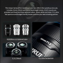 Sirui Sniper APS-C AF 3 Lenzen Kit (Nikon Z) Zilver | Foto-Groep