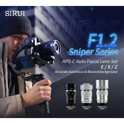 Sirui Sniper 56mm f/1.2 APS-C AF (Sony E) Zwart | Foto-Groep