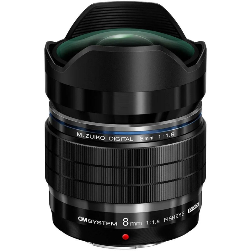 OM SYSTEM M.Zuiko Digital ED 8mm f/1.8 Fisheye PRO Zwart | Foto-Groep OM SYSTEM M.Zuiko Digital ED 8mm f/1.8 Fisheye PRO Zwart | Foto-Groep