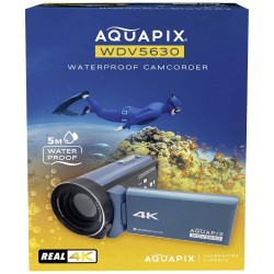 "Aquapix WDV5630 Grey Blue - Exclusieve waterdichte camera voor scherpe onderwaterfoto's"