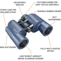 Bushnell H2O 2 10x42 Porro FMC WP/FP TU Eyecups (Dark Blue) - Koop bij Foto-Groep