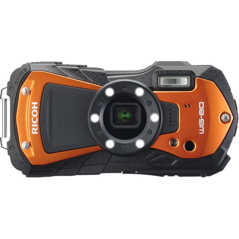Ricoh WG-80 Oranje | Robuuste waterdichte camera | Foto-Groep Ricoh WG-80 Oranje | Robuuste waterdichte camera | Foto-Groep