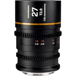 Laowa Nanomorph 27mm T2.8 1.5x S35 (Amber) Cine Lens for Nikon Z - Foto-Groep