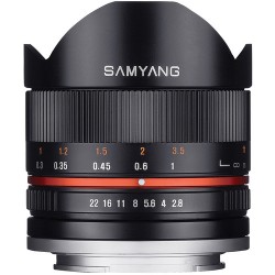 "Samyang 8mm f/2.8 UMC Fisheye II (Sony E) Zwart - Foto-Groep"