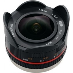 7,5mm F3,5 UMC fisheye MFT zwart