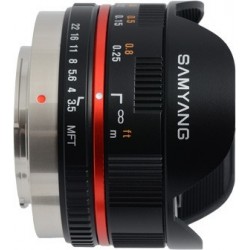 7,5mm F3,5 UMC fisheye MFT zwart