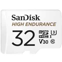 SanDisk High Endurance 32 GB microSDHC Karte mit SD-Adapter, C10, U3, V30
