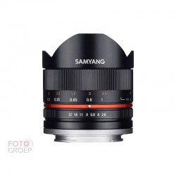 Samyang 8mm f2.8 UMC fisheye II Fuji X zwart | Foto-Groep