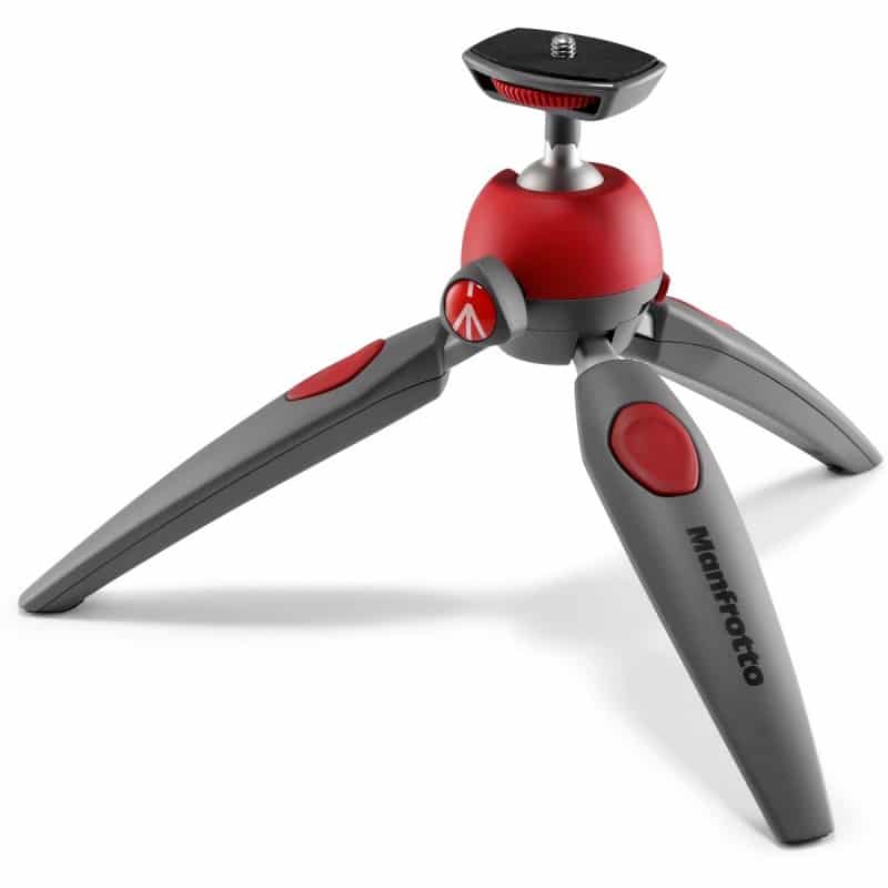 Manfrotto 2 Section Mini Tripod Red - Foto-Groep.nl