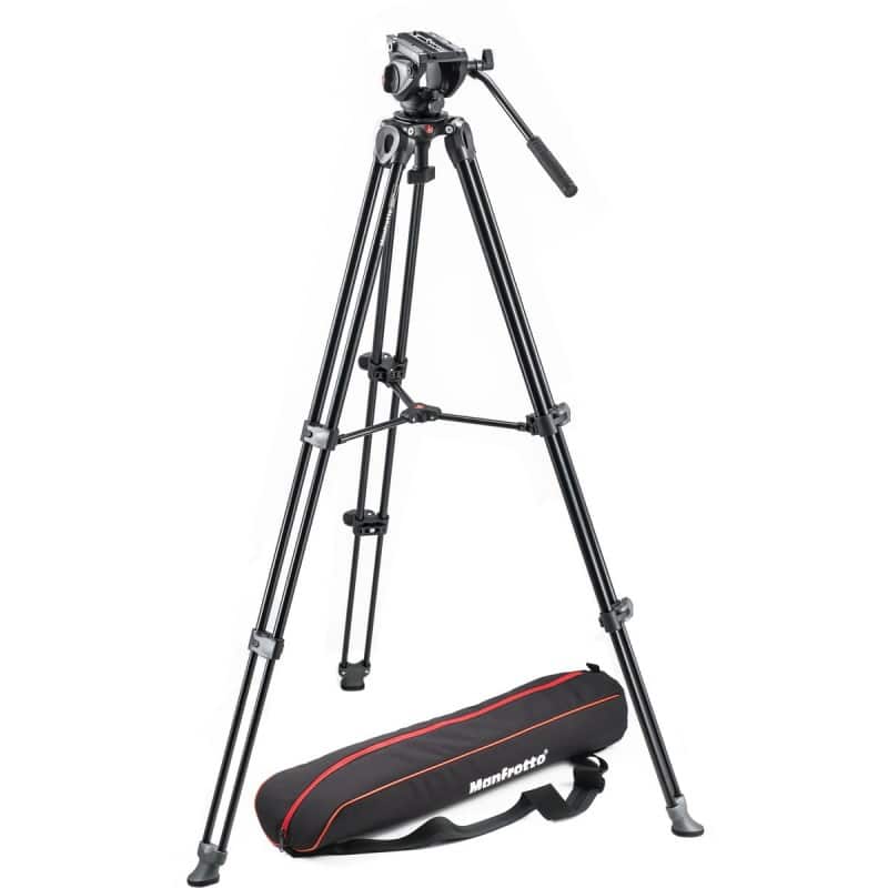 Manfrotto 500 Twin Alu Leg Video System - Foto-Groep.nl