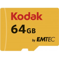 Kodak microSDXC 64GB Class10 U3 w adapter