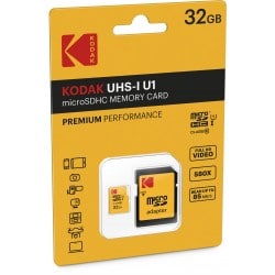 Kodak microSDHC 32GB Class10 U1 w adapter