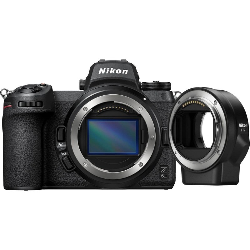 "Nikon Z6 II systeemcamera met FTZII Adapter - Foto-Groep" "Nikon Z6 II systeemcamera met FTZII Adapter - Foto-Groep"