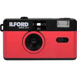 Ilford Camera Sprite 35-II Black And Red - Foto-Groep.nl