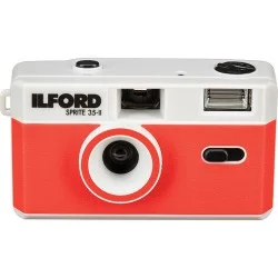 Ilford Camera Sprite 35-II Silver And Red - Foto-Groep.nl