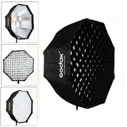 Softbox met paraplu aansluiting 95cm + grid