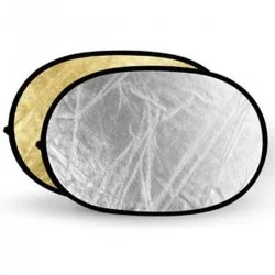 Gold & Silver Reflector Disc   80x120cm