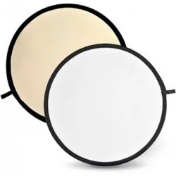 Soft Gold & White Reflector Disc   60cm