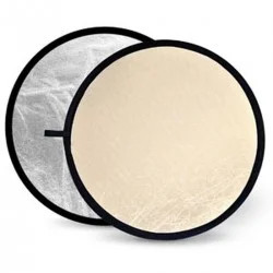 Soft Gold & Silver Reflector Disc   80cm