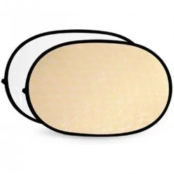 Soft Gold & White Reflector Disc   80X120cm