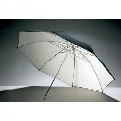 Flitsparaplu Doorschijnend Wit/Zwart 101cm