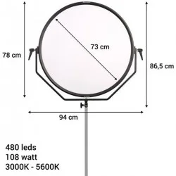 Falcon Eyes Bi-Colour LED Lamp Sophiez SO-108TD On 230V