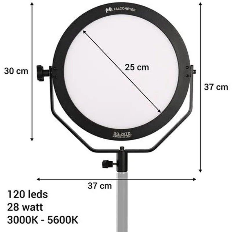 Falcon Eyes Bi-Colour LED Lamp Sophiez SO-28TD On 230V