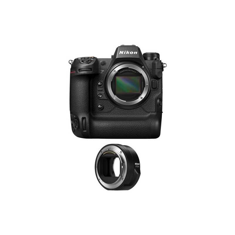 "Nikon Z9 systeemcamera met FTZ II adapter | Foto-Groep" "Nikon Z9 systeemcamera met FTZ II adapter | Foto-Groep"