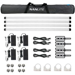 Nanlite Pavotube II 30X Quad Kit (w/ Battery)