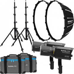 Nanlite Forza 60 II LED Dual Kit (w/ Light Stand And Softbox