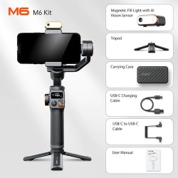 Hohem iSteady M6 Kit Premium Gimbal met lampje en AI-sensor