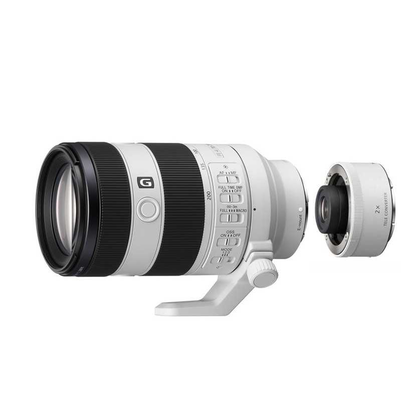 Sony FE 70-200mm F4 Macro G OSS Ⅱ MILC/SLR Telezoomlens Zwart, Wit