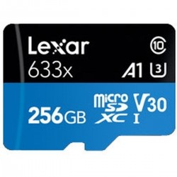 Lexar MicroSDHC HP UHS-I 633X 256GB - Snelle en betrouwbare opslag
