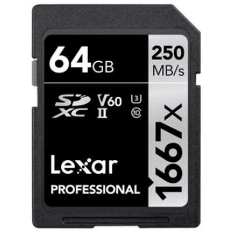 Lexar SDXC Professional UHS-II 1667X 64GB - Foto-Groep.nl