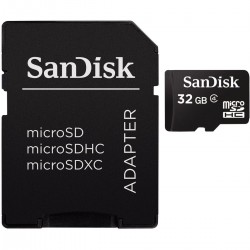SanDisk MicroSDHC 32GB + Photo Adapter - Foto-Groep.nl