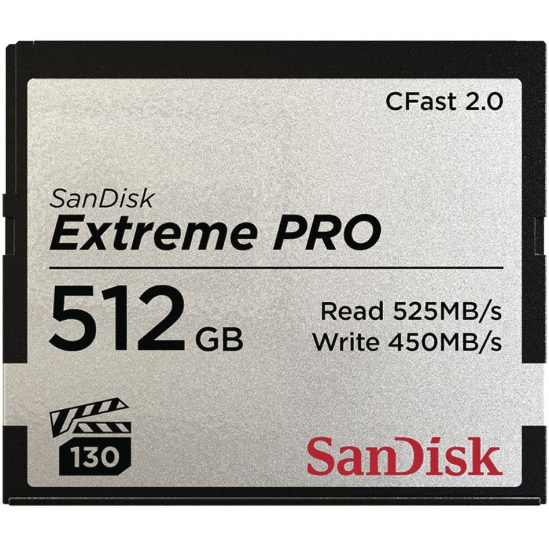 SanDisk Extreme Pro CFast 2.0 512GB - 525MB/s VPG130 | Foto-Groep.nl