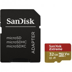 SanDisk MicroSDHC Extreme 32GB A1 V30 U3 UHS-I CL.10 - Foto-Groep.nl