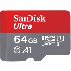 SanDisk MicroSDXC Ultra Android 64GB - 120MB/s Class 10 A1