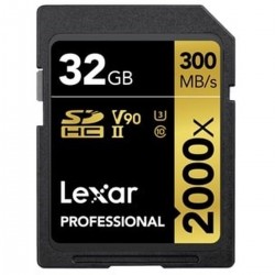 Lexar SDHC Professional UHS-II 2000X 32GB V90 - Foto-Groep.nl