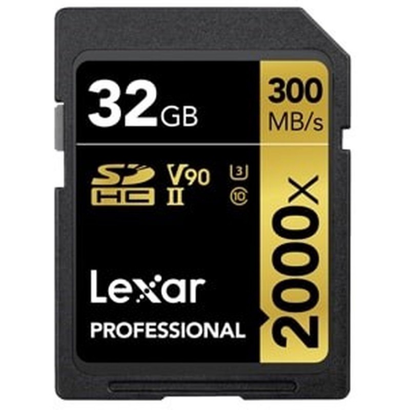 Lexar SDHC Professional UHS-II 2000X 32GB V90 - Foto-Groep.nl