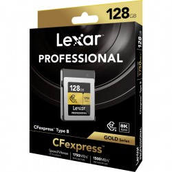 							Lexar CFexpress Pro Type B Gold Series 128GB - R1750/W1500MB | Foto-Groep.nl