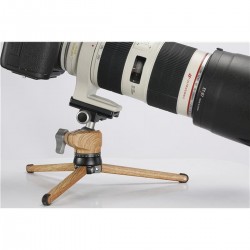 Leofoto Pocket Mini Tripod MT-01 + Ball Head LH-25 Wood - Foto-Groep.nl