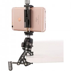 Leofoto Pocket Clamp MC-30 + Kit: Ball Head 19 + Smartphone