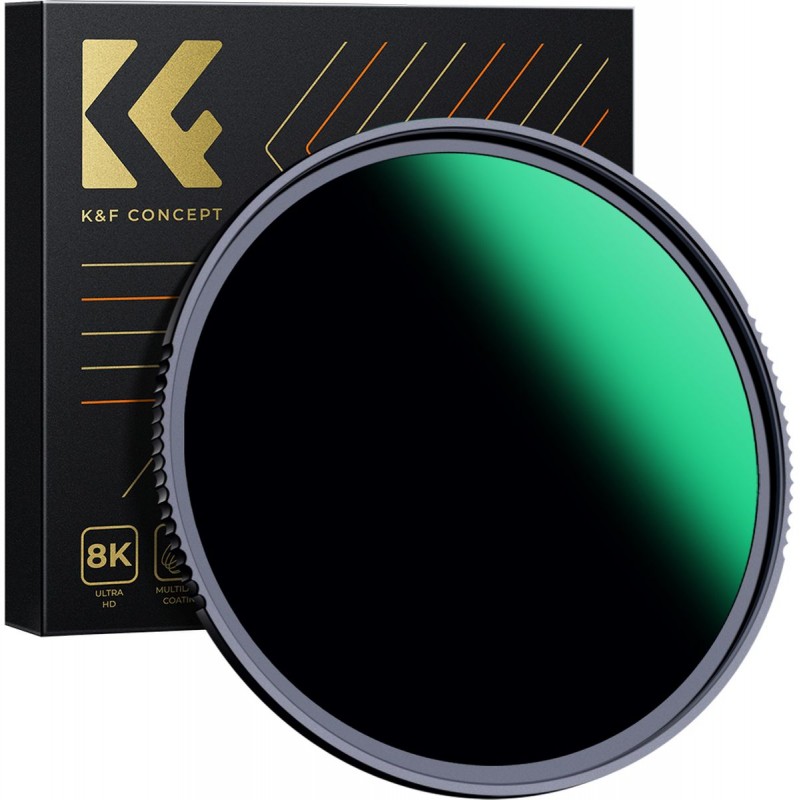 K&F Concept ND1000 Filter Nano X 10 Stops Grey Filter 82mm - Foto-Groep.nl