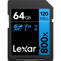 SDXC 800x PRO Blue Series 64GB UHS-1 V30 - 150MB/s Read